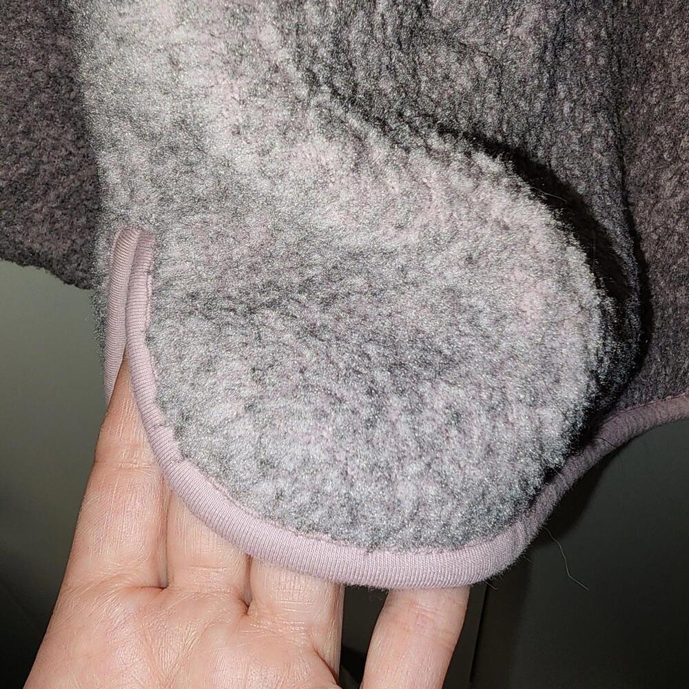 Madewell womens Fleece Half Zip Lavender Jacket S Sherpa Outdoor Barbie Cabin - Picture 4 of 9